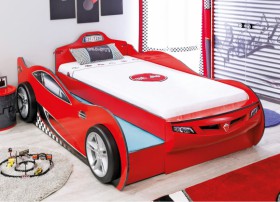 CARBED Кровать-машина Coupe с выдвижной кроватью Red 20.03.1306.00 в Норильске - norilsk.katalogmebeli.com | фото