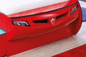 CARBED Кровать-машина Coupe с выдвижной кроватью Red 20.03.1306.00 в Норильске - norilsk.katalogmebeli.com | фото 2