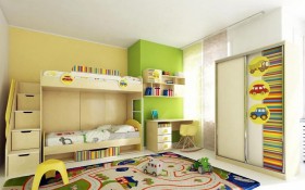 Детская комната Клаксон (Бежевый/корпус Клен) в Норильске - norilsk.katalogmebeli.com | фото 3