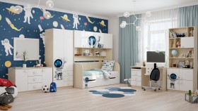 Детская комната Санни (Белый/корпус Клен) в Норильске - norilsk.katalogmebeli.com | фото 3