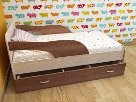 Кровать детская Максимка Млечный дуб/Венге в Норильске - norilsk.katalogmebeli.com | фото 12