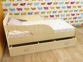 Кровать детская Максимка Млечный дуб/Венге в Норильске - norilsk.katalogmebeli.com | фото 8