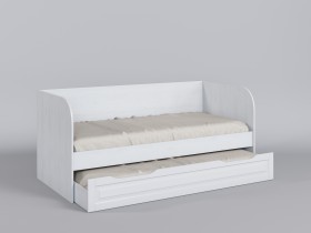 Диван-кровать Классика (Белый/корпус Выбеленное дерево) в Норильске - norilsk.katalogmebeli.com | фото