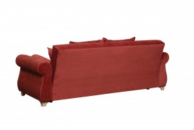 Диван-кровать "Порто" (микровелюр Гавайи бордо/италия/крем) в Норильске - norilsk.katalogmebeli.com | фото 7