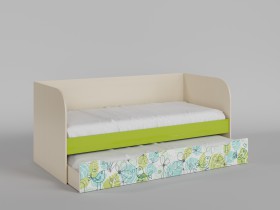 Диван-кровать Твит (Зеленый/корпус Клен) в Норильске - norilsk.katalogmebeli.com | фото
