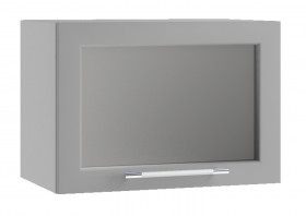 Кёльн ШВГС 500 Шкаф верхний горизонтальный со стеклом (Софт бланж/корпус Белый) в Норильске - norilsk.katalogmebeli.com | фото