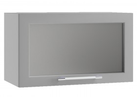 Кёльн ШВГС 600 Шкаф верхний горизонтальный со стеклом (Софт бланж/корпус Белый) в Норильске - norilsk.katalogmebeli.com | фото