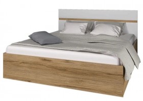 Ким кровать 1,4 (Дуб сонома/белый глянец) в Норильске - norilsk.katalogmebeli.com | фото