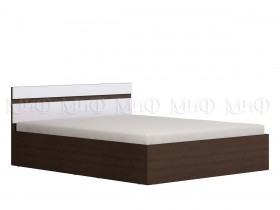 Ким кровать 1,4 (Венге/белый глянец) в Норильске - norilsk.katalogmebeli.com | фото 1