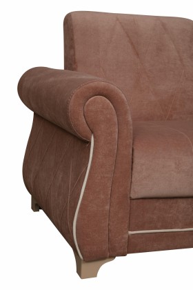 Кресло для отдыха "Порто" (велюр киви корица / микровельвет крем) в Норильске - norilsk.katalogmebeli.com | фото 3