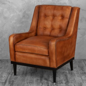 Кресло кожаное Элегант (Бордовый) в Норильске - norilsk.katalogmebeli.com | фото 2