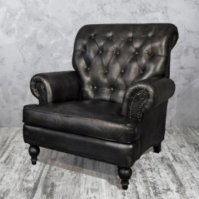 Кресло кожаное Лофт Аристократ в Норильске - norilsk.katalogmebeli.com | фото 2