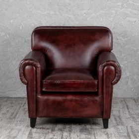Кресло кожаное Элегант (Бордовый) в Норильске - norilsk.katalogmebeli.com | фото 7