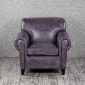 Кресло кожаное Элегант (Фиолетовый) в Норильске - norilsk.katalogmebeli.com | фото 4
