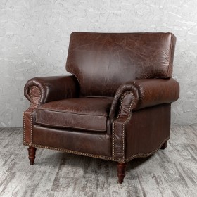 Кресло кожаное Лофт Аристократ (ширина 1100 мм) в Норильске - norilsk.katalogmebeli.com | фото