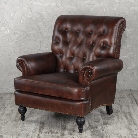 Кресло кожаное Лофт Чарльз в Норильске - norilsk.katalogmebeli.com | фото 1