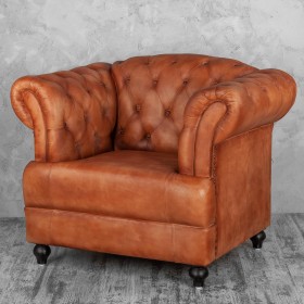 Кресло кожаное Лофт Честер-Нью в Норильске - norilsk.katalogmebeli.com | фото