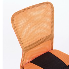 Кресло компактное BRABIX Smart MG-313 (черный, оранжевый) в Норильске - norilsk.katalogmebeli.com | фото 4