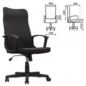 Кресло офисное BRABIX Delta EX-520 (черный) в Норильске - norilsk.katalogmebeli.com | фото 1