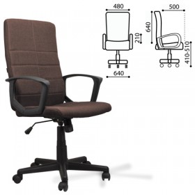 Кресло офисное BRABIX Focus EX-518 (коричневый) в Норильске - norilsk.katalogmebeli.com | фото