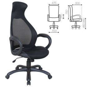 Кресло офисное BRABIX Genesis EX-517 (черное) в Норильске - norilsk.katalogmebeli.com | фото 1