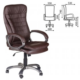Кресло офисное BRABIX Omega EX-589 (коричневое) в Норильске - norilsk.katalogmebeli.com | фото 1
