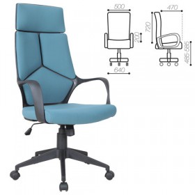 Кресло офисное BRABIX Prime EX-515 (голубая ткань) в Норильске - norilsk.katalogmebeli.com | фото 1