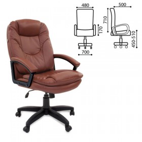 Кресло офисное BRABIX Trend EX-568 (коричневый) в Норильске - norilsk.katalogmebeli.com | фото