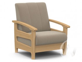 Кресло для отдыха Омега (бук лак/CATANIA LATTE) в Норильске - norilsk.katalogmebeli.com | фото 1