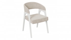 Кресло «Техас 1» (Белый матовый/Микровелюр Jercy Cream №208) в Норильске - norilsk.katalogmebeli.com | фото