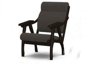 Кресло Вега-10 (венге лак/ULTRA GRAFIT) в Норильске - norilsk.katalogmebeli.com | фото 1