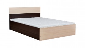 Кровать 0,8м Юнона с настилом (Венге / Дуб) в Норильске - norilsk.katalogmebeli.com | фото