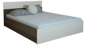 Кровать 0,8м Юнона с настилом (Венге / Дуб) в Норильске - norilsk.katalogmebeli.com | фото 2