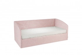 Кровать 0.9 Бест Софа (Нежно-розовый велюр) в Норильске - norilsk.katalogmebeli.com | фото