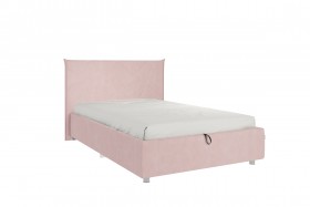 Кровать 1,2 Квест (Нежно-розовый велюр/под-мех) в Норильске - norilsk.katalogmebeli.com | фото