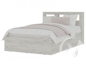 Кровать 1,2 МС Гранд (дуб крафт белый) в Норильске - norilsk.katalogmebeli.com | фото 1