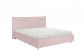 Кровать 1,6 Альба с основанием (Нежно-розовый велюр) в Норильске - norilsk.katalogmebeli.com | фото