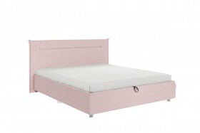 Кровать 1,6 Альба (Нежно-розовый велюр/под-мех) в Норильске - norilsk.katalogmebeli.com | фото