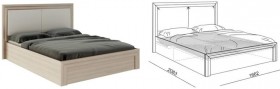 Кровать 1,6 Глэдис (М32) с подъемным механизмом Распродажа в Норильске - norilsk.katalogmebeli.com | фото 2