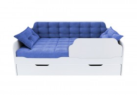 Кровать 170 серии Спорт Лайт 1 ящик 85 Синий (подушки) в Норильске - norilsk.katalogmebeli.com | фото