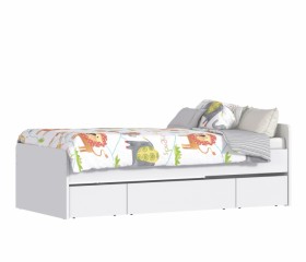 Кровать (900) СБ-3149 Терра (Белый) в Норильске - norilsk.katalogmebeli.com | фото