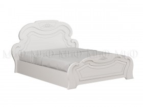 Кровать 1,4м Александрина (Белый/Белый глянец) в Норильске - norilsk.katalogmebeli.com | фото
