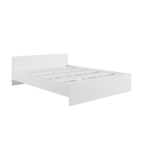 Кровать без ящ. М1600 Мадера Белый в Норильске - norilsk.katalogmebeli.com | фото