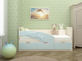 Кровать детская 1,6м Дельфин (Розовый металлик) в Норильске - norilsk.katalogmebeli.com | фото