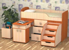 Кровать детская Фея 1.6 Венге/Дуб молочный в Норильске - norilsk.katalogmebeli.com | фото 3