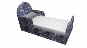 Кровать детская Соня (Печать Филин (синий), 1 категория) в Норильске - norilsk.katalogmebeli.com | фото 1