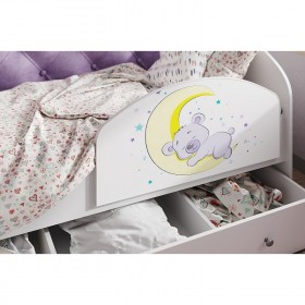 Кровать детская Звездочка Белый/Фиолетовый в Норильске - norilsk.katalogmebeli.com | фото 4