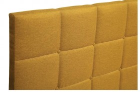 Кровать "Диана" ш. 1400 (Н=1010мм) (жаккард горчица) в Норильске - norilsk.katalogmebeli.com | фото 5