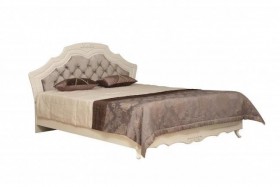 Кровать двойная "Кантри" (вудлайн кремовый/патина/ортопед/1820) в Норильске - norilsk.katalogmebeli.com | фото