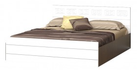 Кровать Корсика-1 1.6 (Венге/Белый глянец) в Норильске - norilsk.katalogmebeli.com | фото